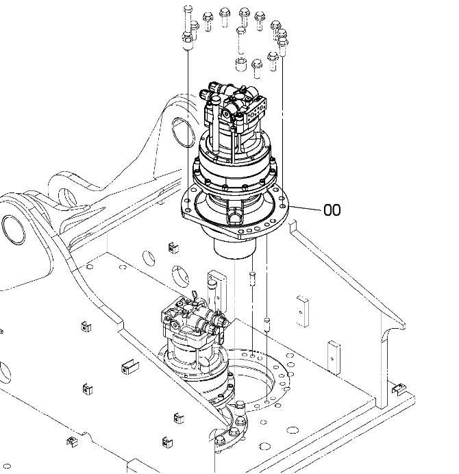 Hitachi ZX470LC-5G Swing Device YB60000927 9301098